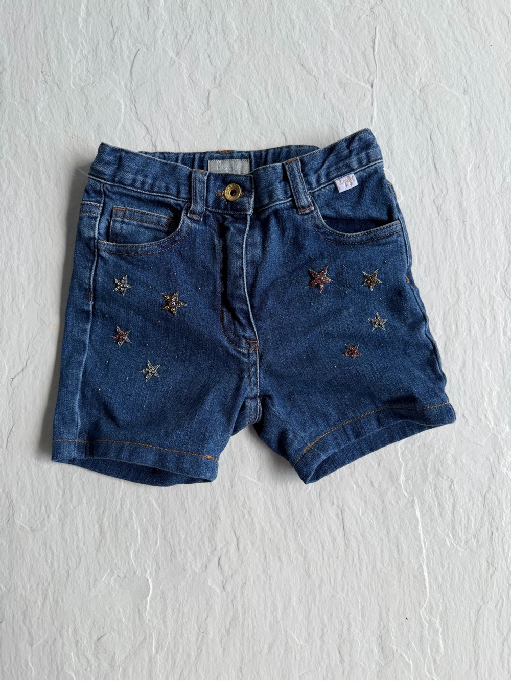 Il Gufo Girls Denim Shorts Size 4A (Approx. 4T)
